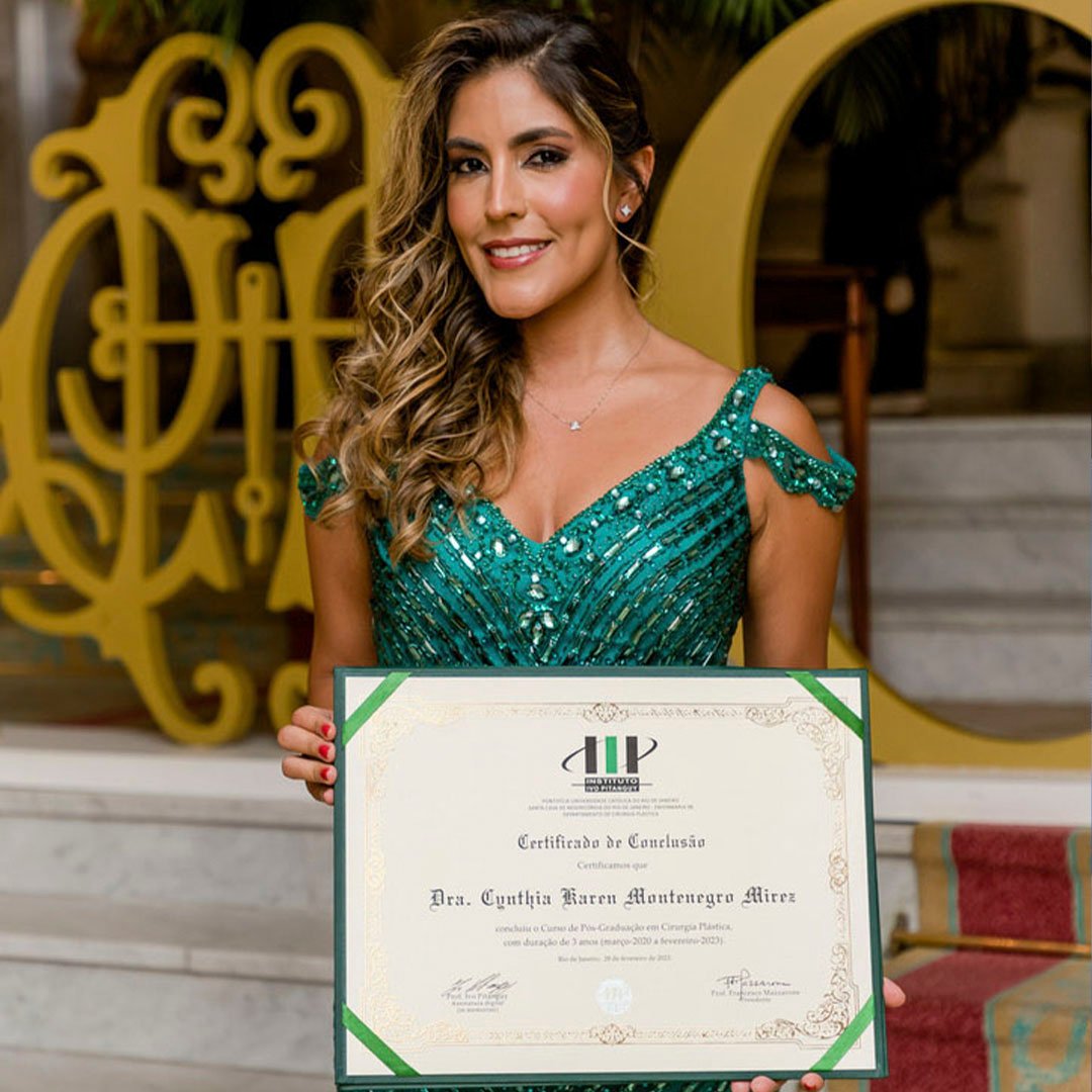 Dra. Cynthia Montenegro en Especialización Cirugía Plástica en Instituto Ivo Pitanguy, Rio de Janeiro, Brasil, 2023