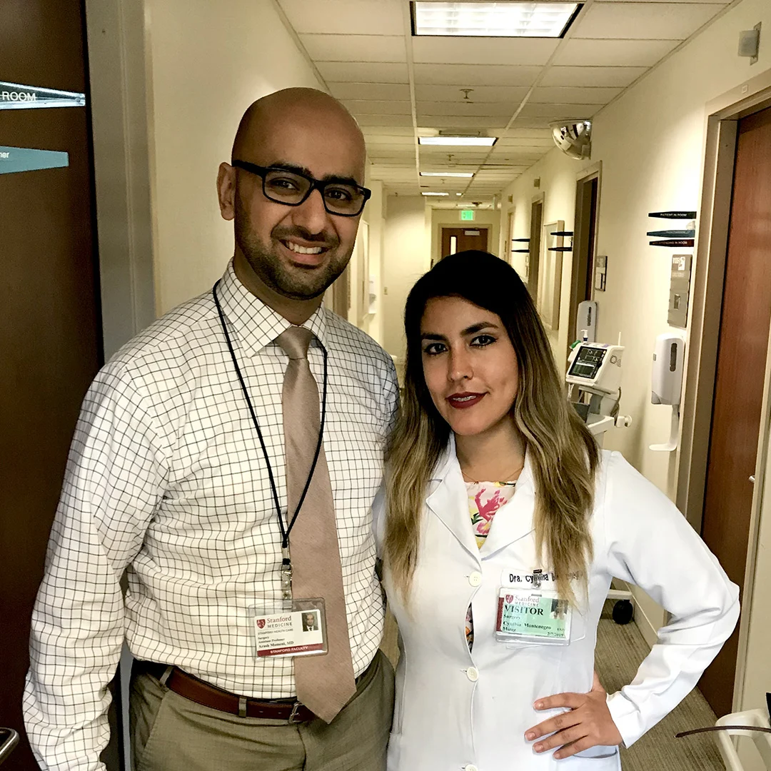Dra. Cynthia Montenegro en Observership en Cirugía Plástica Reconstructiva en el Hospital de Stanford, California, EE.UU., 2019